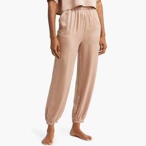 NWOT Lunya silk joggers - Otium Tan (S)